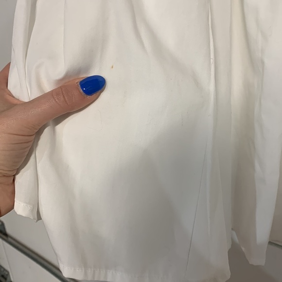 ABERCROMBIE AND FITCH WOMENS WHITE PUFF SLEEVE MINI DRESS MEDIUM PETITE NEW TAGS - Picture 5 of 8